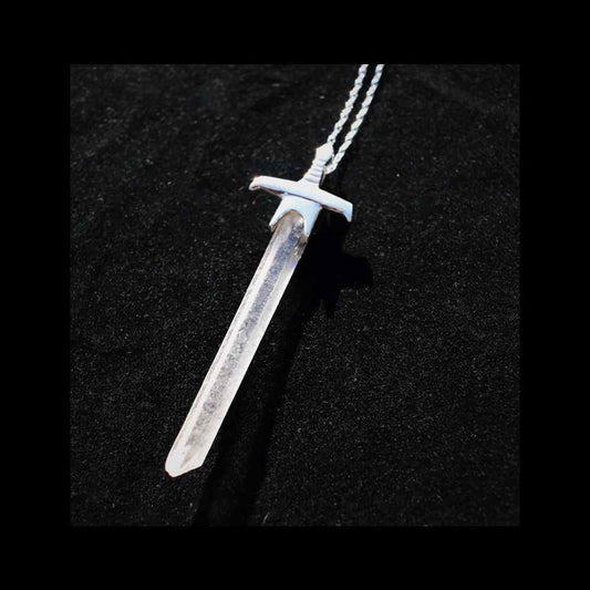 Witchy jewelry by elemental child - lightbearer sterling silver sword necklace