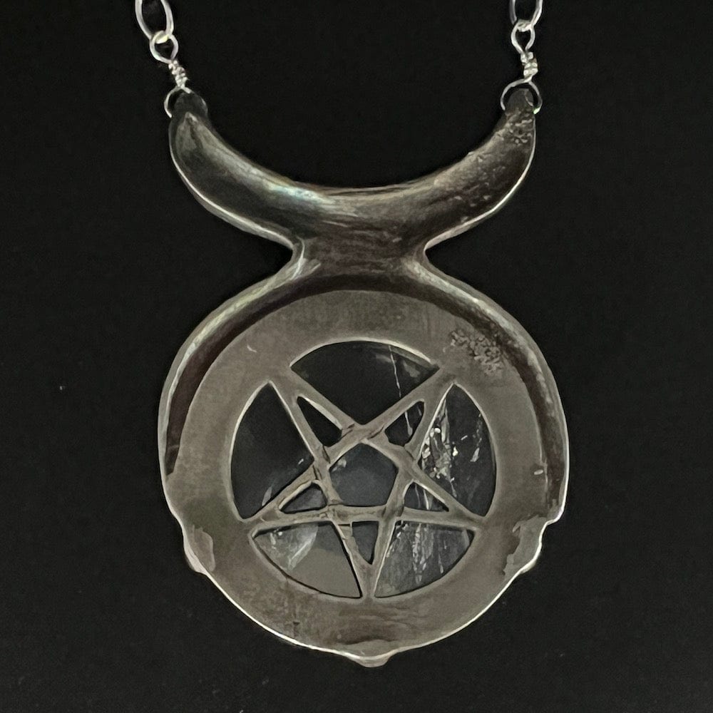 Elemental Child Crystal Crowns Brass Priestess Necklace :: Brass :: Labradorite