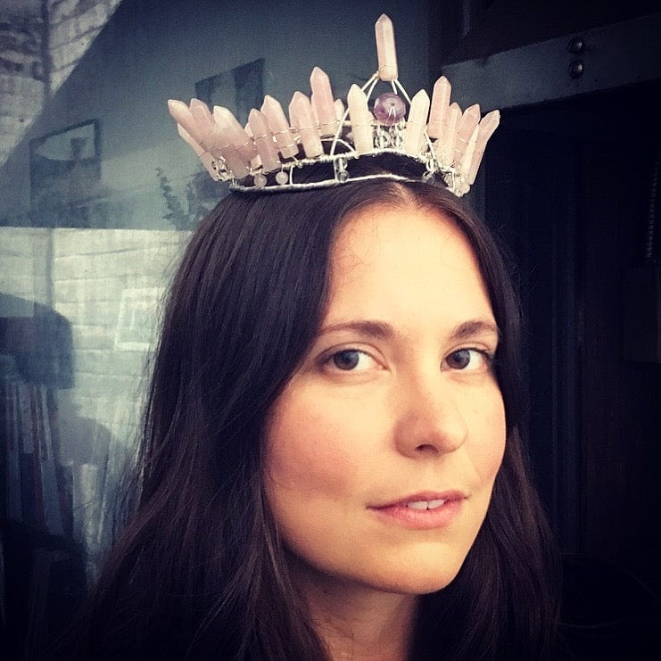 Elemental Child Crystal Crowns Crown Mountain Witch Crown :: rose quartz