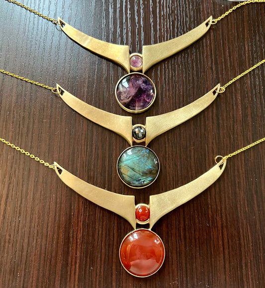 Witchy jewelry by Elemental Child - Piper at the gates of dawn necklaces