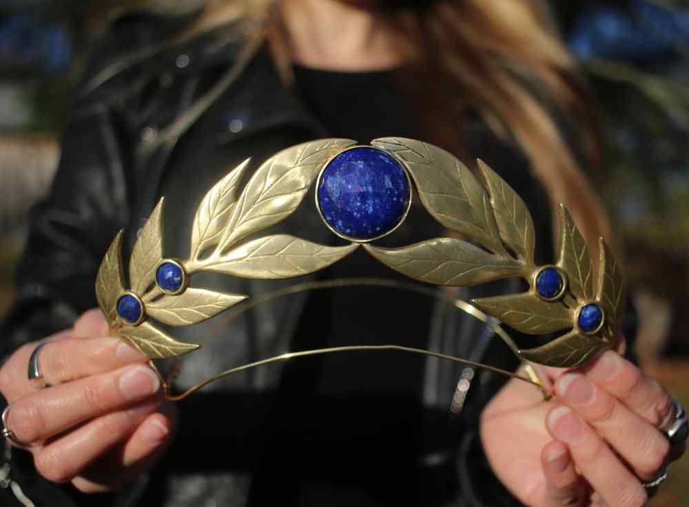 Elemental Child Crystal Crowns Crown Laurel Crown :: brass
