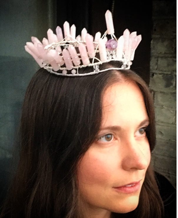 Elemental Child Crystal Crowns Crown Mountain Witch Crown :: rose quartz