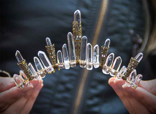 Elemental Child Crystal Crowns Crown Stone of Light Crown :: brass