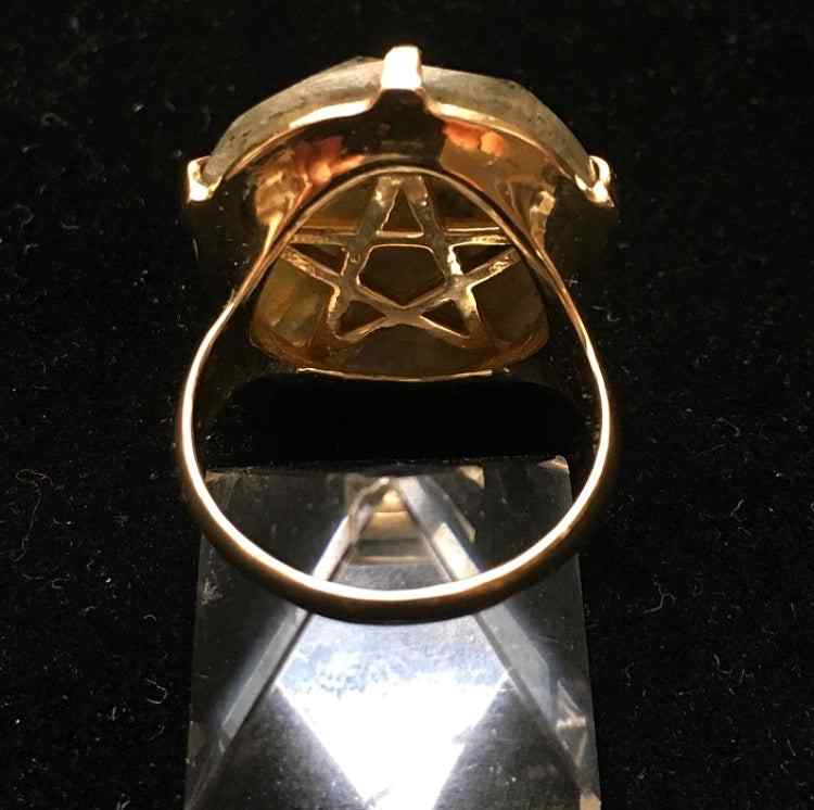 Elemental Child Crystal Crowns Jewelry Priestess Ring : Clear Quartz